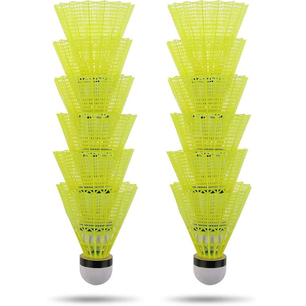 Feather Shuttlecock - Nieuwe plastic badmintonshuttlecocks, duurzame sportnylon badmintonballen
