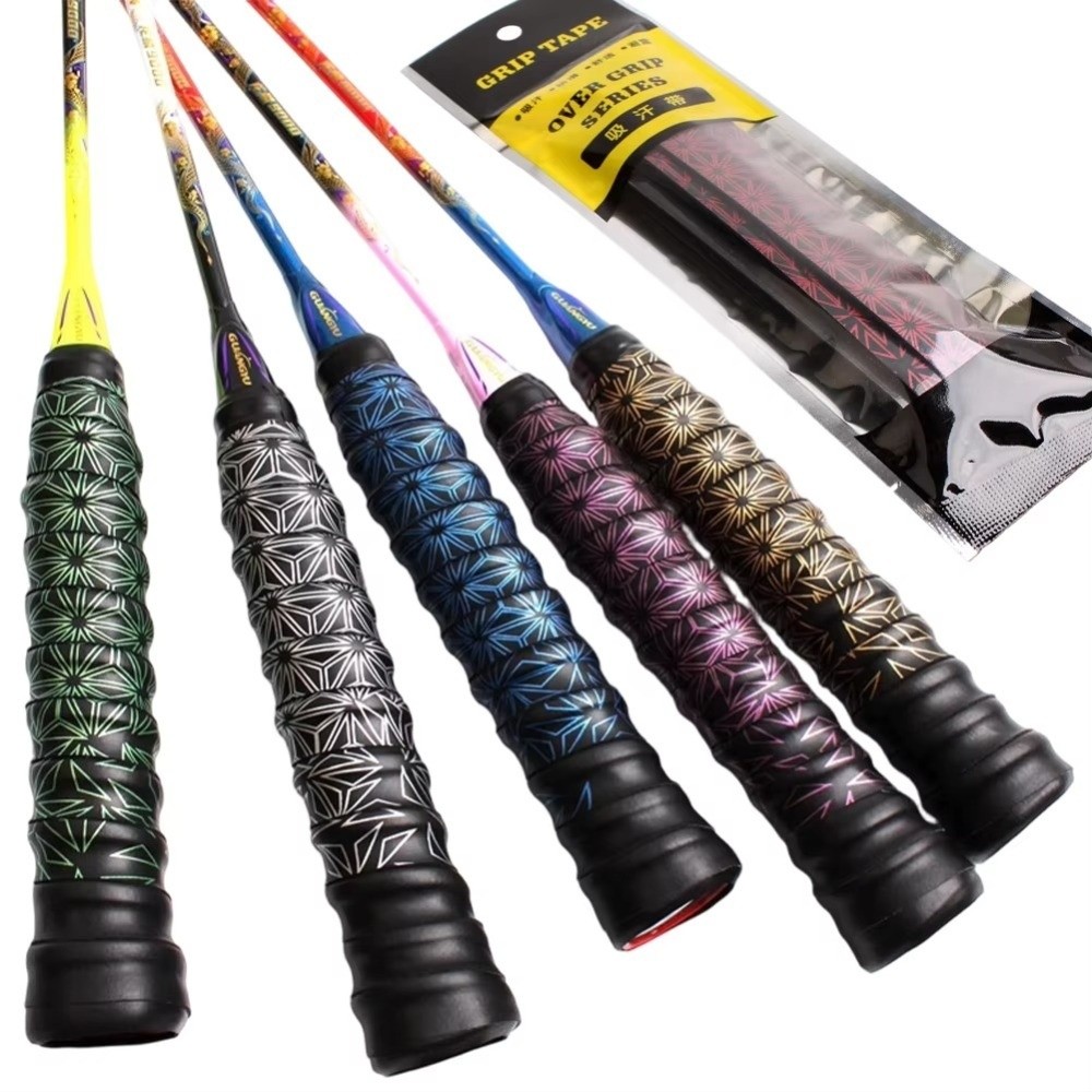 Badminton Materi - Antislip badmintonhandgreepband, schokabsorberend, zweetabsorberend, voor visstokken,
