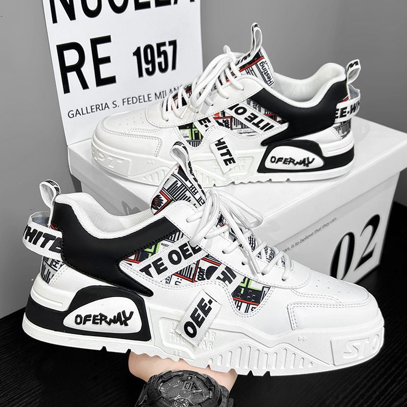 Badminton Shoes Men - Casual mode lederen sneakers nieuwe skateboard