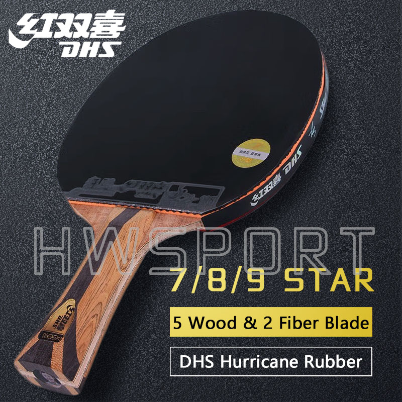 Badminton Racket Carbon - Originele DHS 7 Ster Tafeltennis Racket