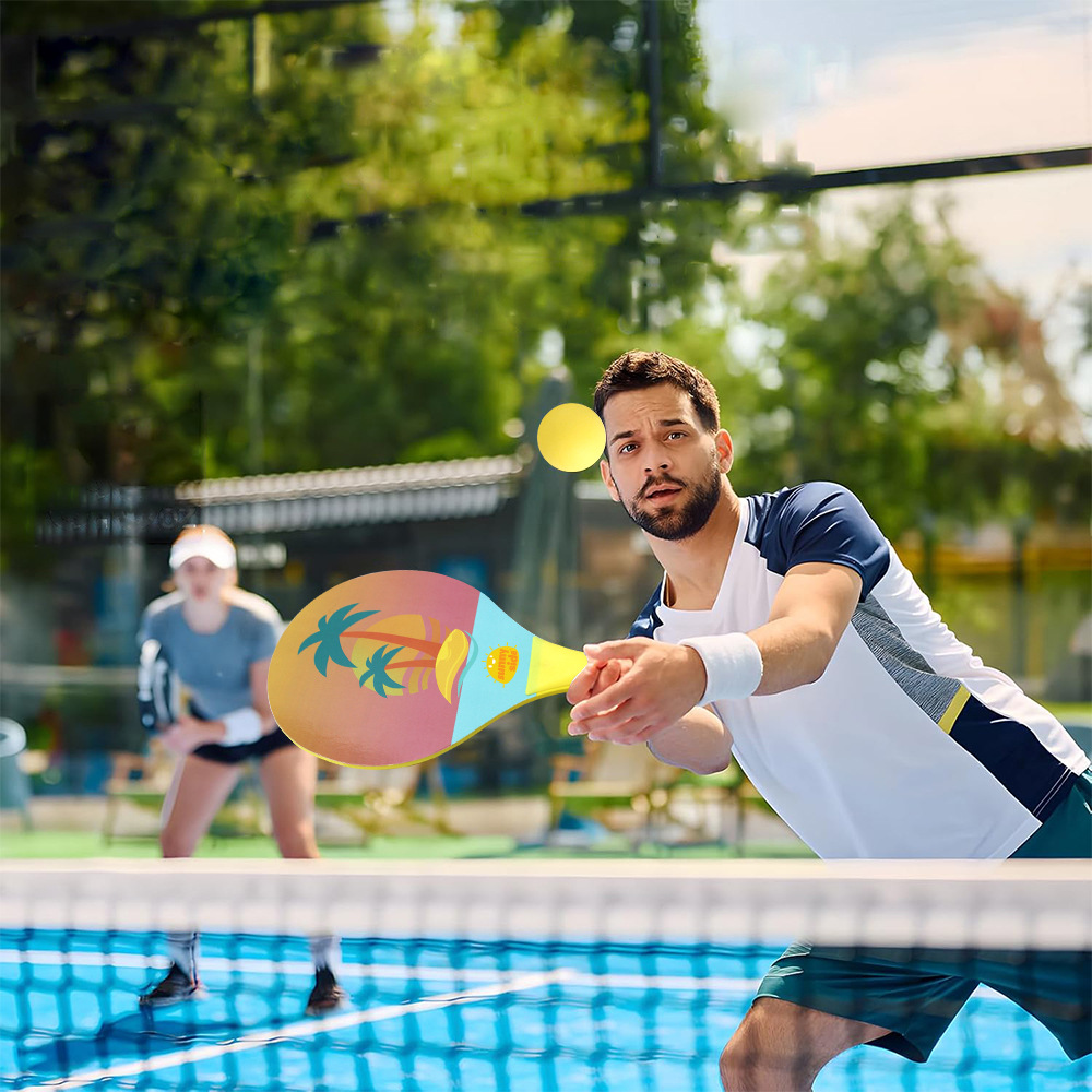 Cartoon verdikt strandbadminto - Badminton Shuttlecock recensie en prijs