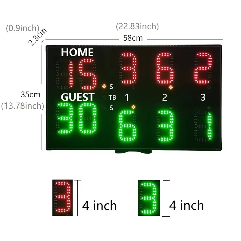 Draagbare Xcm Digitale Pl Cour - Scoreboard Digital recensie en prijs