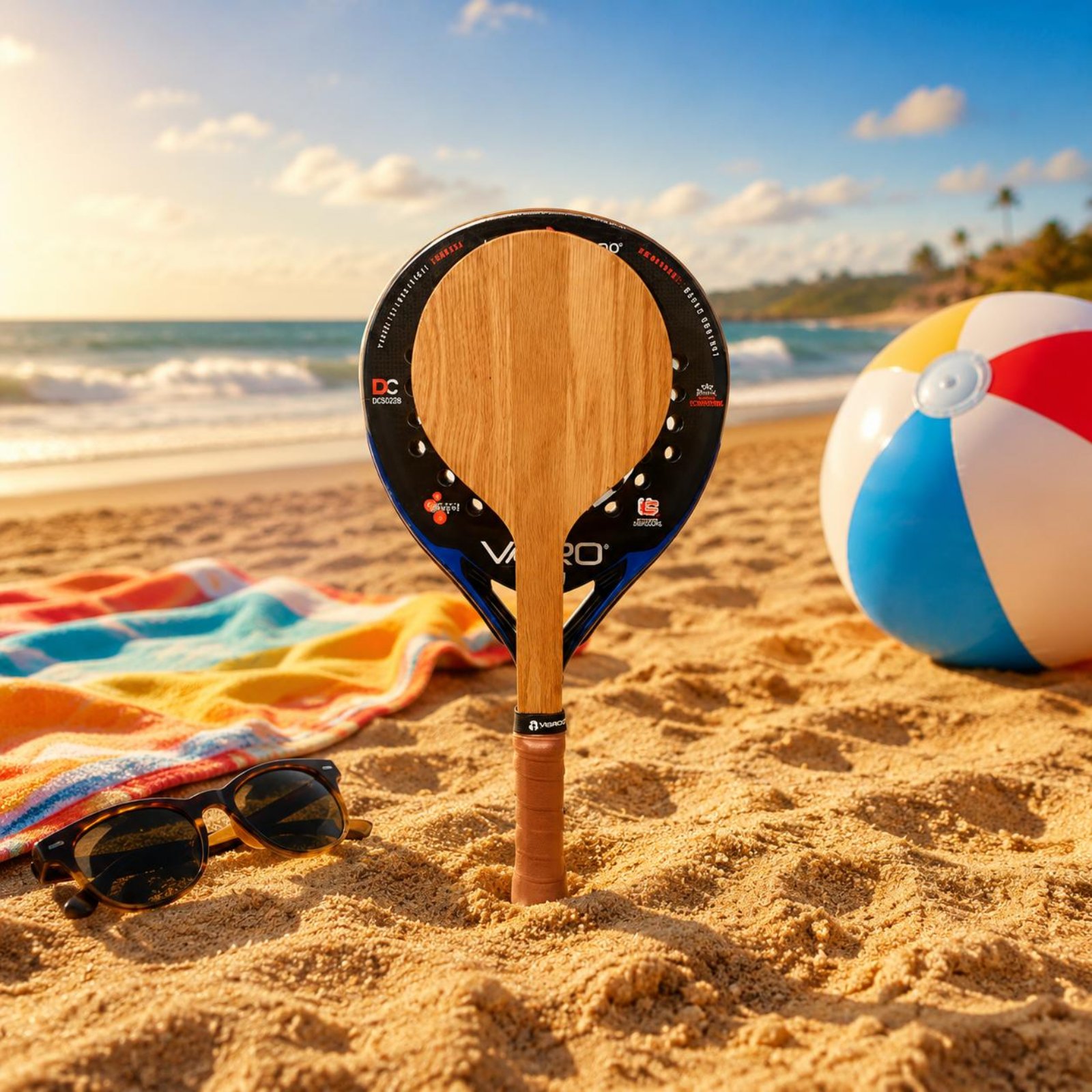 Houten strandtennisracket Stra - Sports Grip recensie en prijs
