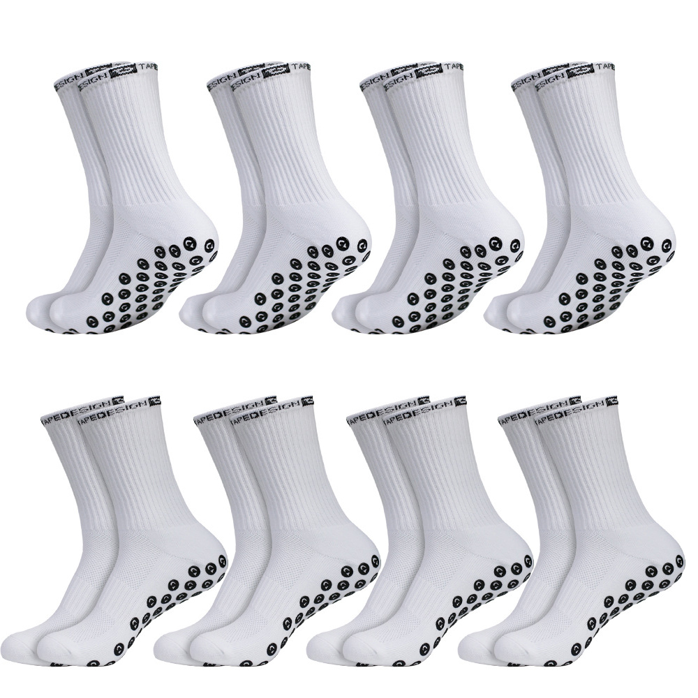 8 paar antislip voetbalsokken  - Badminton Grip recensie en prijs