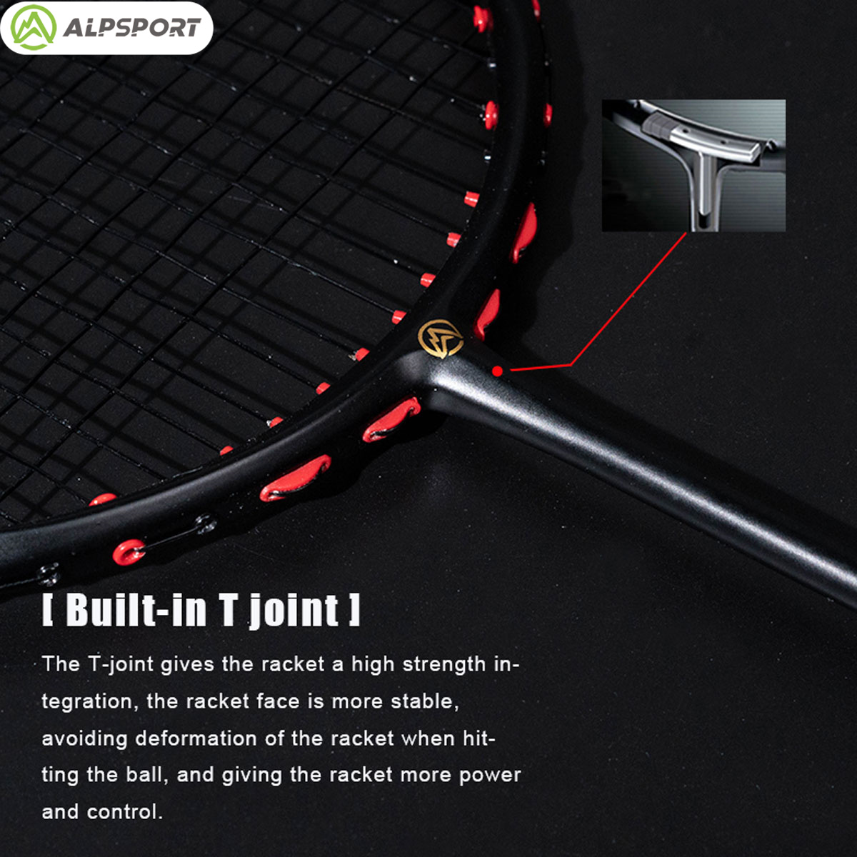 Alpsport MH-V5 5U 75g Golvend  - Badminton Racket Carbon recensie en prijs