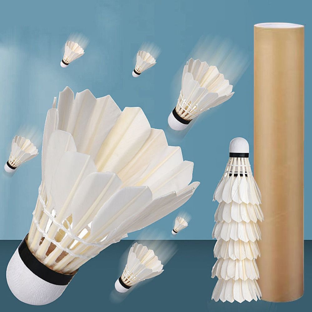 Nieuwe witte ganzenveren badmi - Feather Shuttlecock recensie en prijs